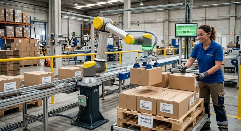 Automatización del final de línea con cobots