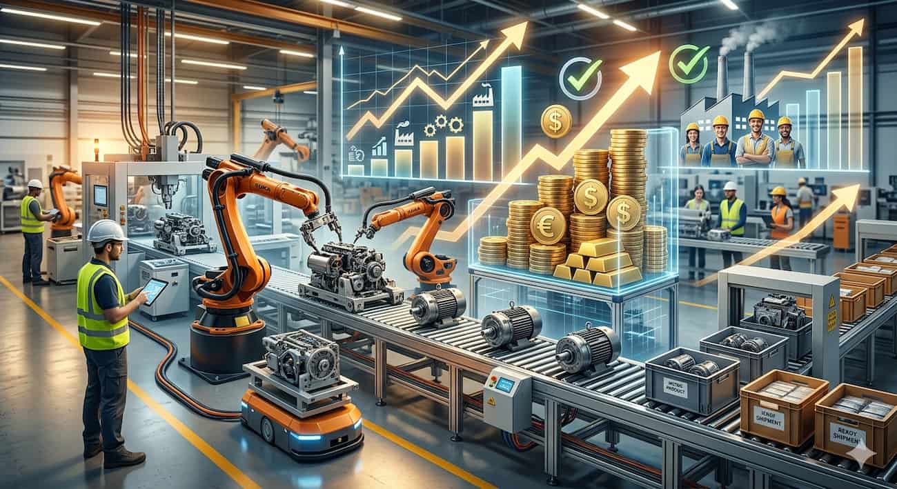Retorno de inversión (ROI) en automatización industrial