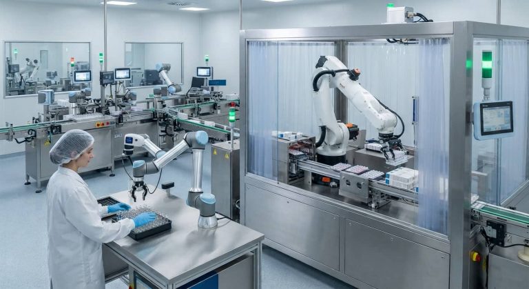 Robótica industrial y colaborativa en el sector farmacéutico