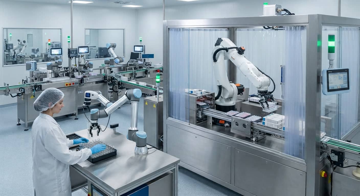 Robótica industrial y colaborativa en el sector farmacéutico